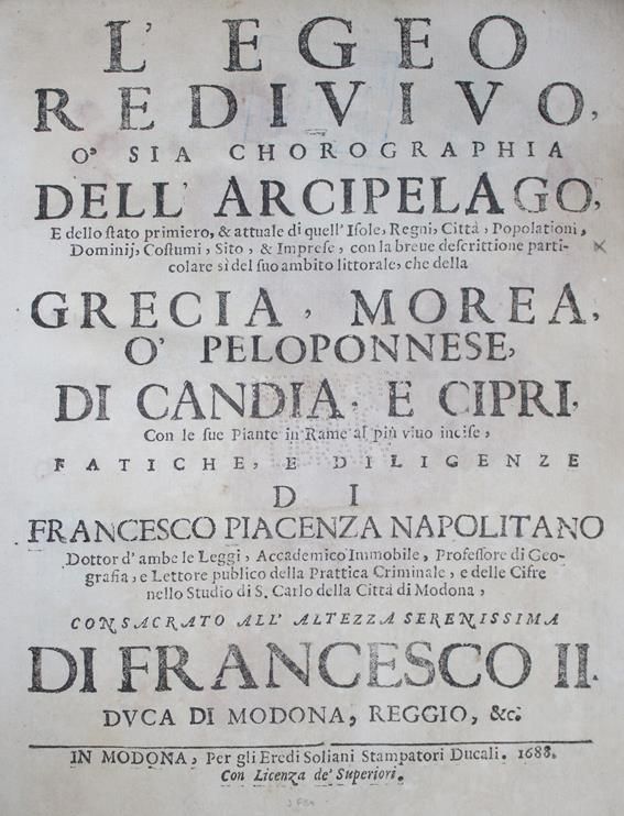 Große Abbildung Nr.1: 140-2608 Piacenza,F.: (Verschiedene Länder - Geschichte, Griechenland)