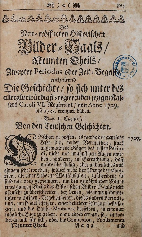 Große Abbildung Nr.1: 140-2617 (Imhof,A.L.v.).: (Verschiedene Länder - Geschichte)