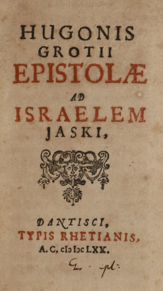Große Abbildung Nr.1: 140-262 Grotius,H.: (Alte Drucke, Handschriften und Theologie)