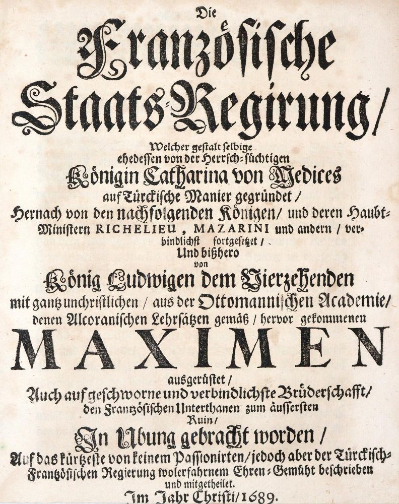 Große Abbildung Nr.1: 140-2671 Französische Staats-Regirung, Die,: (Verschiedene Länder - Geschichte, Türkei)