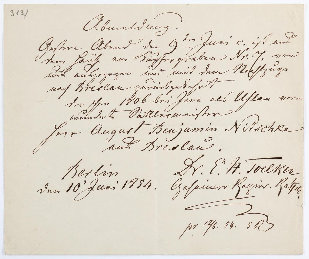 Große Abbildung Nr.1: 140-2703 Sammlung: (Autographen)