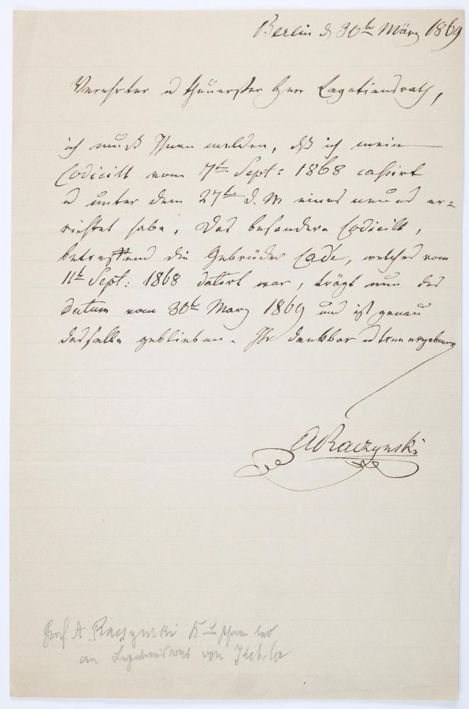 Große Abbildung Nr.2: 140-2703 Sammlung: (Autographen)