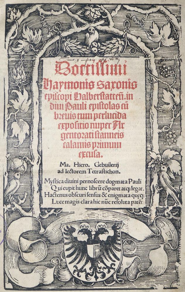 Große Abbildung Nr.1: 140-271 Haimo von Auxerre.: (Alte Drucke, Handschriften und Theologie)