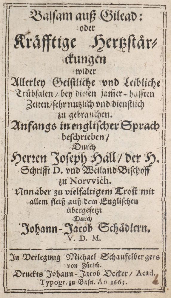 Große Abbildung Nr.1: 140-272 Hall,J.: (Alte Drucke, Handschriften und Theologie)