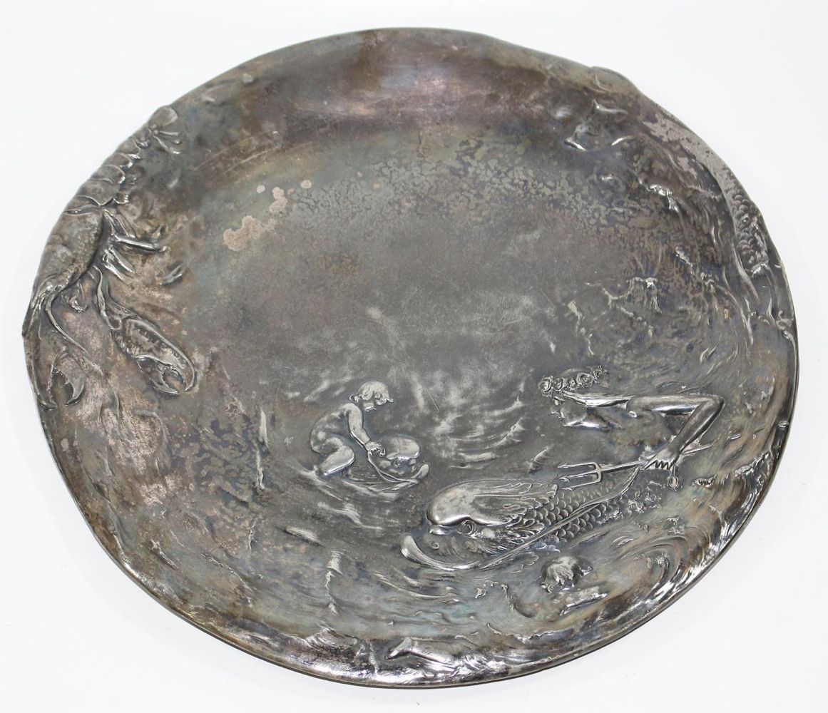 Große Abbildung Nr.1: 140-2720 Verit Jugendstilplatte: (Varia, Jugendstil)