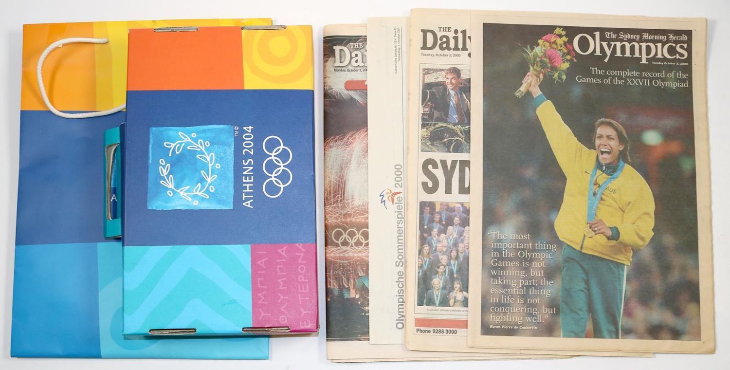 Große Abbildung Nr.3: 140-2741 Olympische Memorablien.: (Varia)