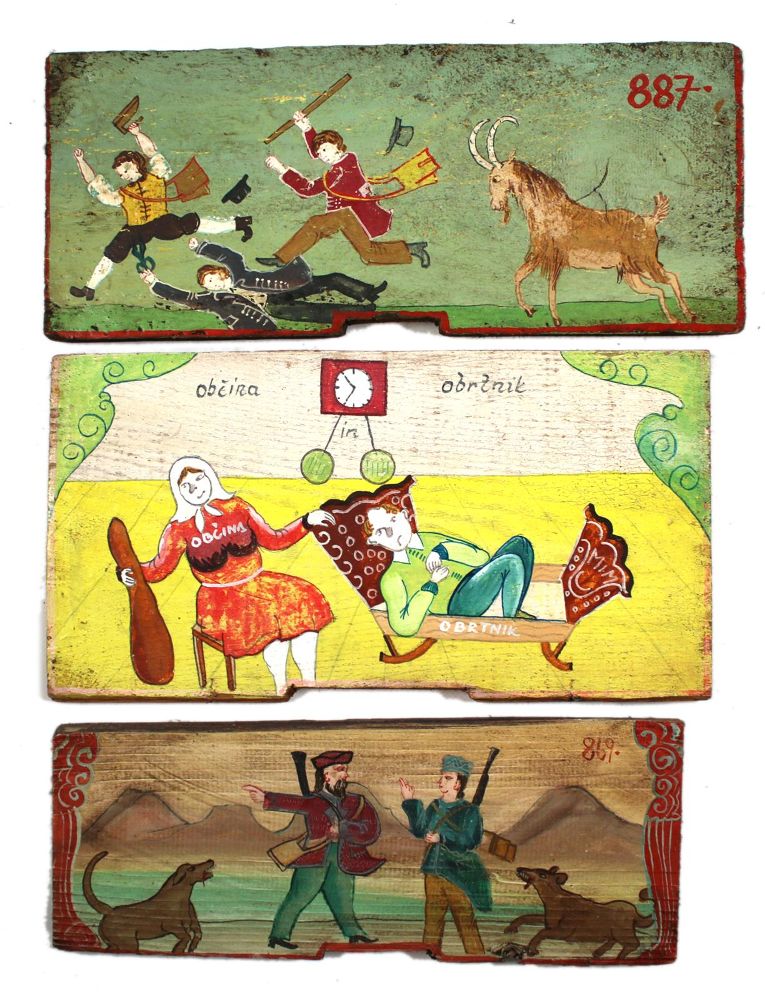 Große Abbildung Nr.4: 140-2802 Bienenbretter,: (Varia, Volkskunst)