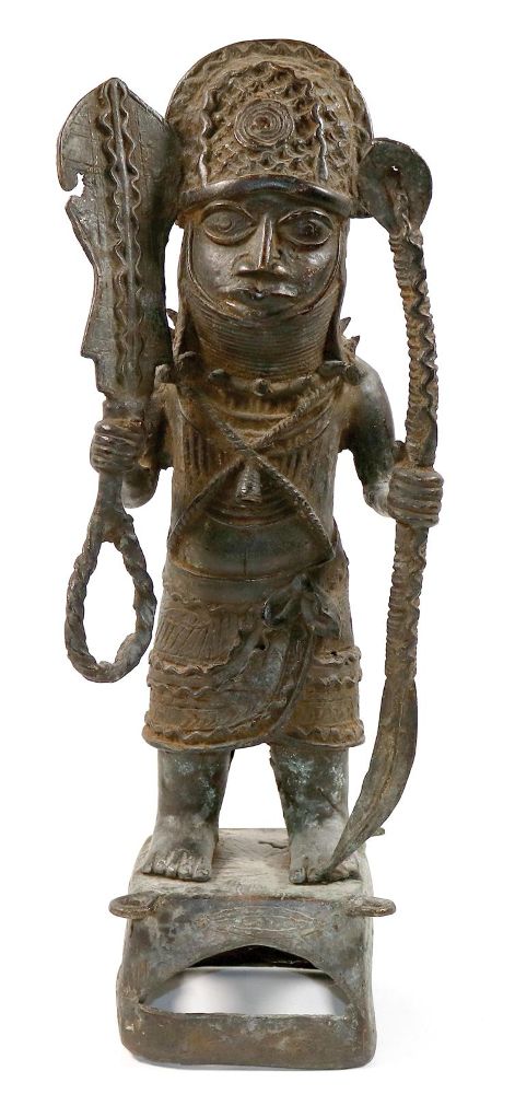 Große Abbildung Nr.1: 140-2815 Benin Bronze: (Afrika, Figuren)