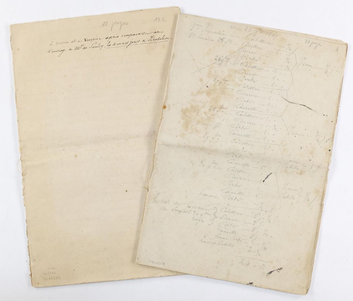 Große Abbildung Nr.3: 140-285 Jerusalem.: (Handschriften)