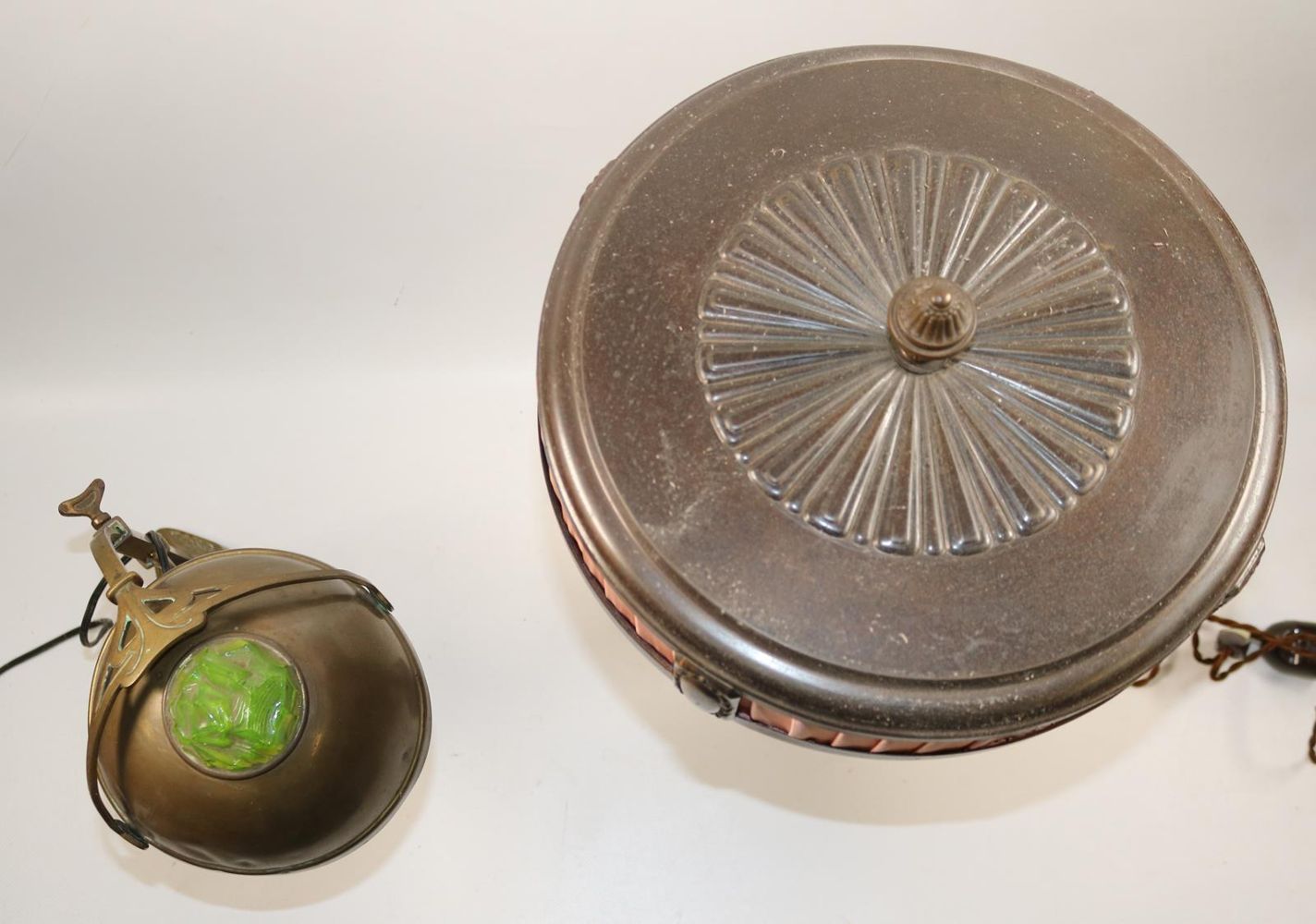 Große Abbildung Nr.3: 140-2941 Jugendstil Tischlampe: (Möbel, Lampen)