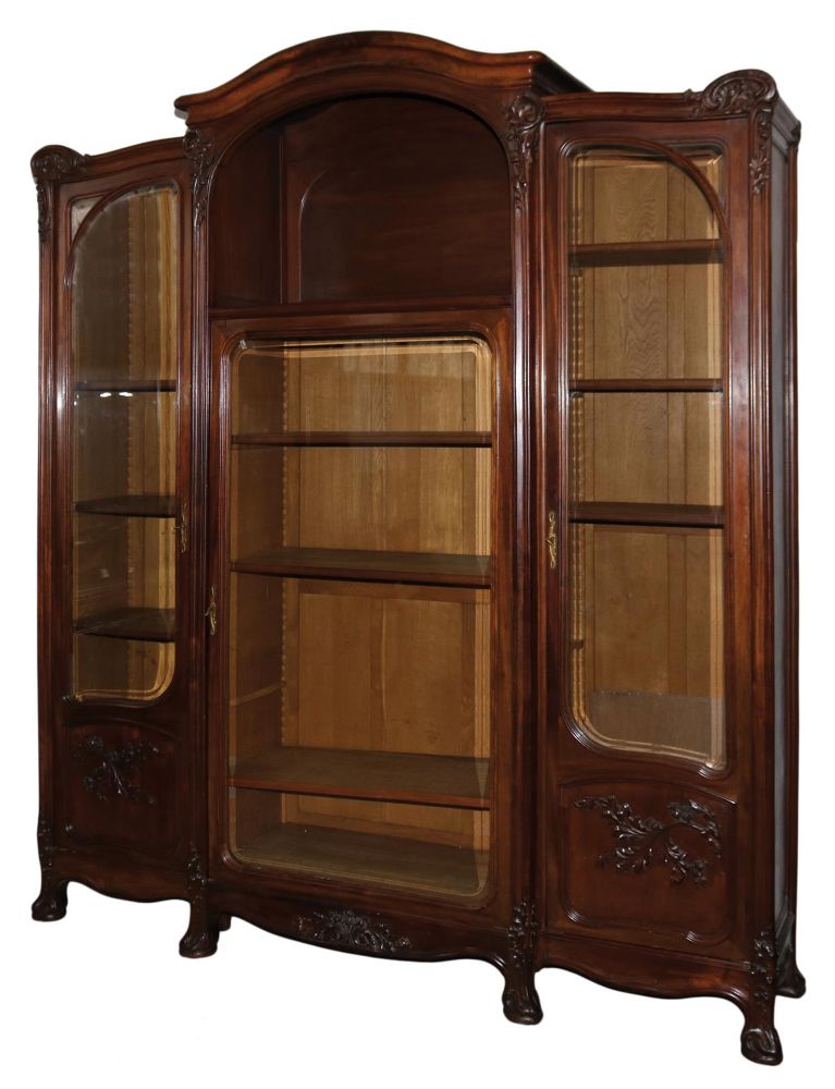 Große Abbildung Nr.1: 140-2953 Salonschrank Jugendstil.: (Möbel, Schränke)