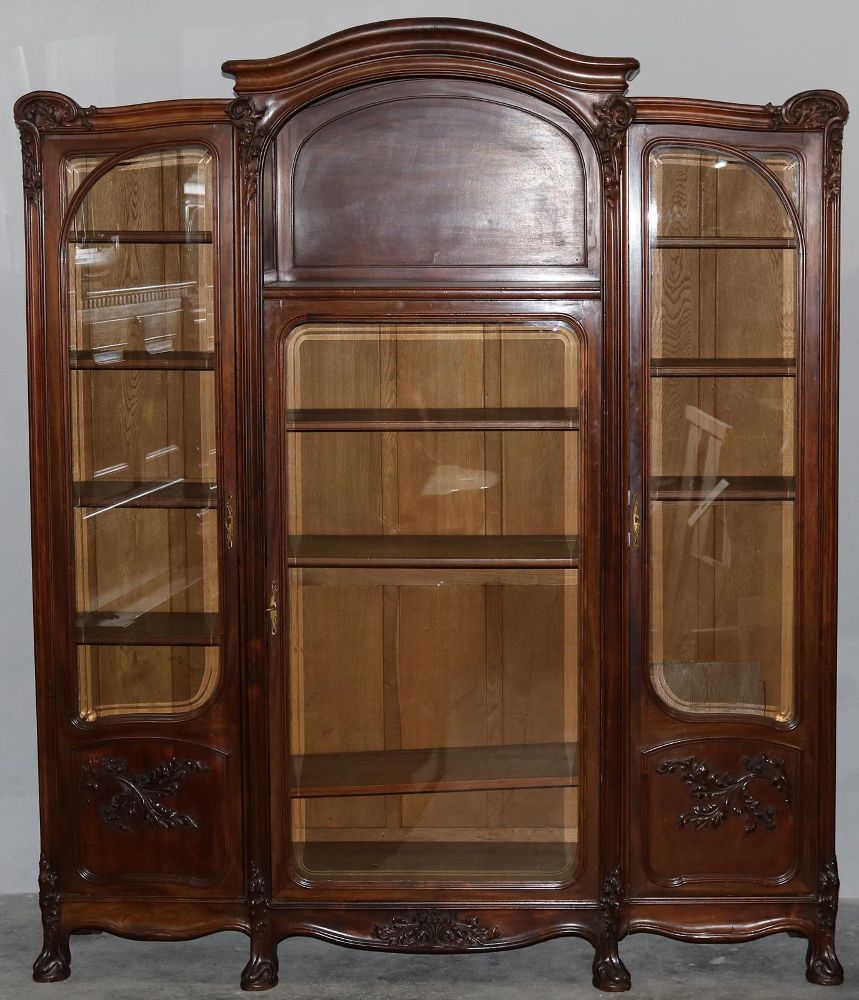 Große Abbildung Nr.2: 140-2953 Salonschrank Jugendstil.: (Möbel, Schränke)