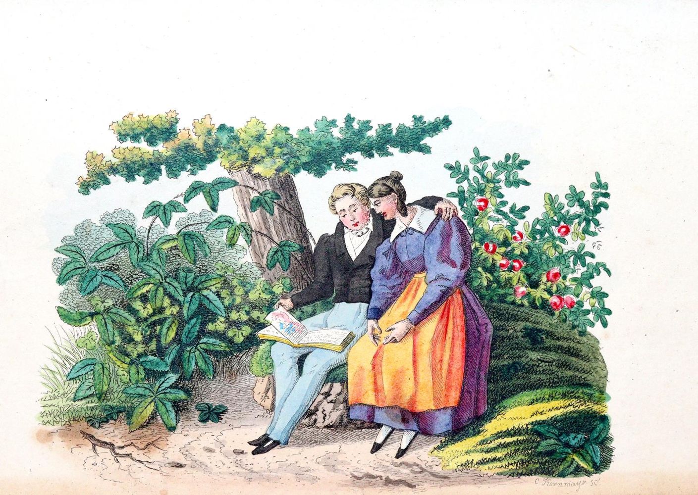 Große Abbildung Nr.1: 140-297 Souvenir: (Handschriften, Stammbücher)