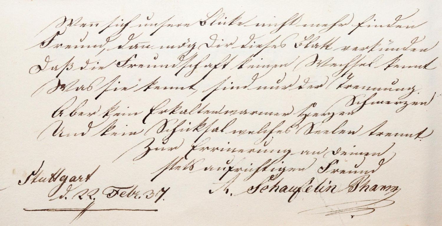 Große Abbildung Nr.2: 140-297 Souvenir: (Handschriften, Stammbücher)