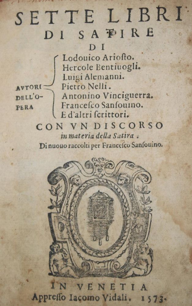 Große Abbildung Nr.1: 140-30 Ariosto,L. u.a.: (Alte Drucke, Handschriften und Theologie)