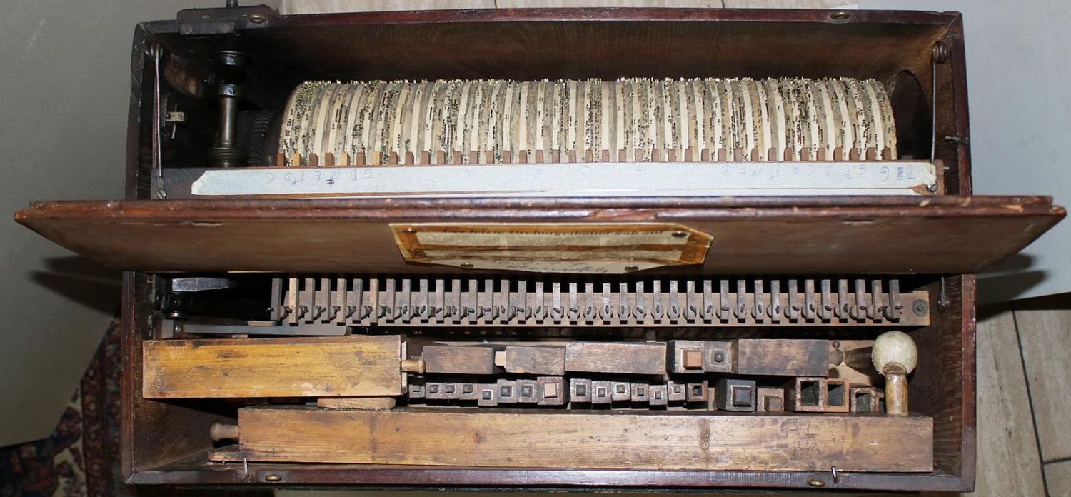 Große Abbildung Nr.8: 140-3011 Bacigalupo Walzendrehorgel,: (Musikinstrumente)