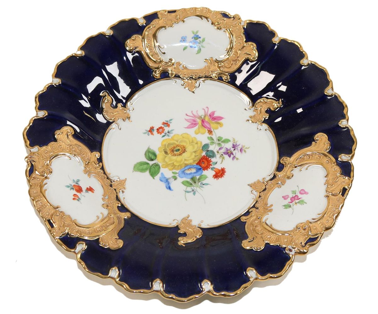 Große Abbildung Nr.1: 140-3045 Meissen Prunkteller.: (Porzellan u. Keramik, Meissen)