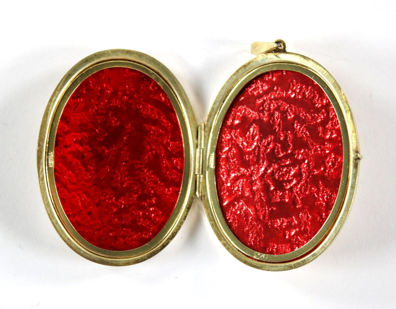 Große Abbildung Nr.2: 140-3071 Großes Gelbgoldmedaillon.: (Schmuck, Anhänger)