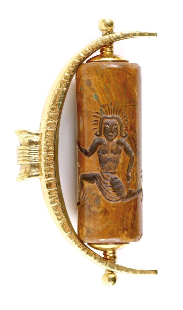 Große Abbildung Nr.1: 140-3073 Hethitisches Rollsiegel: (Schmuck, Anhänger)