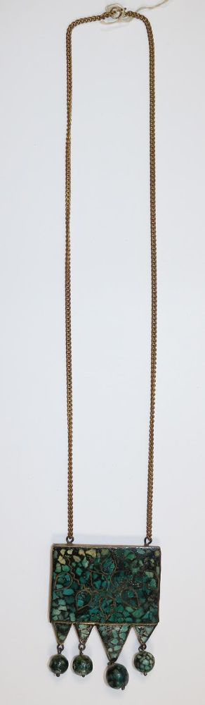 Große Abbildung Nr.4: 140-3102 Edelsteincolliers.: (Schmuck, Colliers)
