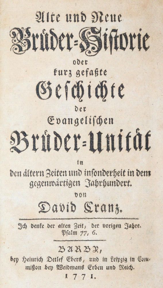 Große Abbildung Nr.1: 140-311 Cranz,D.: (Herrnhut)