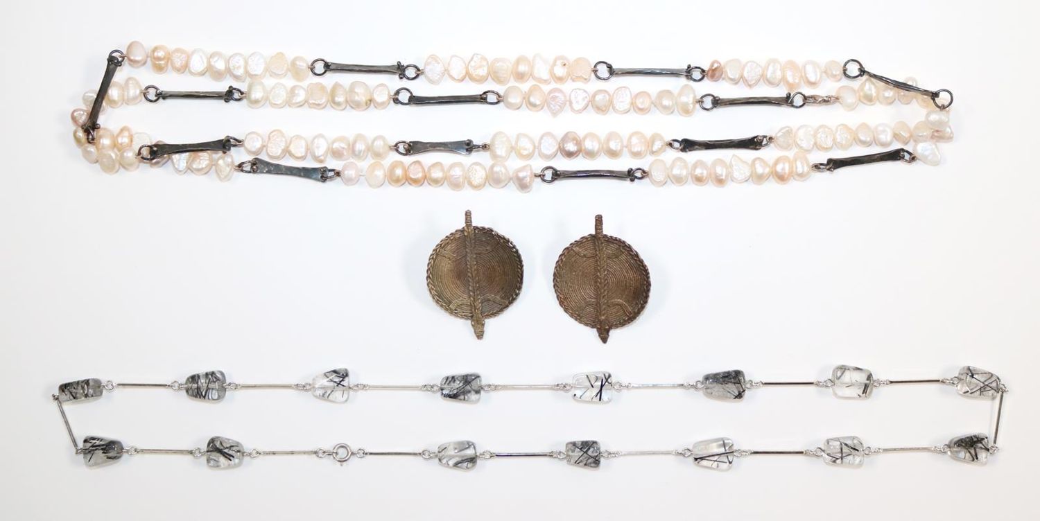 Große Abbildung Nr.1: 140-3110 Perlencolliers.: (Schmuck, Colliers)