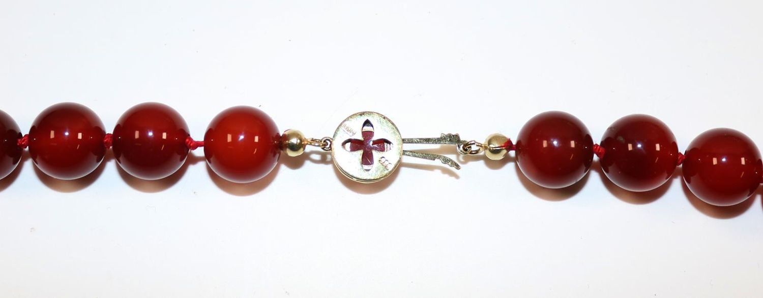 Große Abbildung Nr.2: 140-3112 Prächtiges Karneolcollier: (Schmuck, Colliers)
