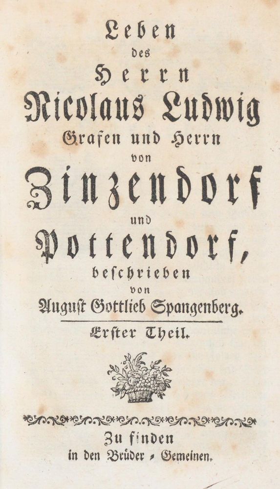Große Abbildung Nr.1: 140-312 Spangenberg,A.G.: (Herrnhut)