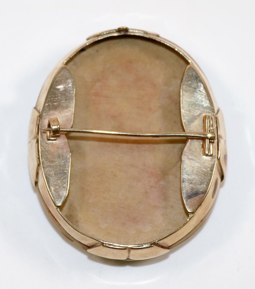Große Abbildung Nr.2: 140-3123 Lavakamee: (Schmuck, Kameen)