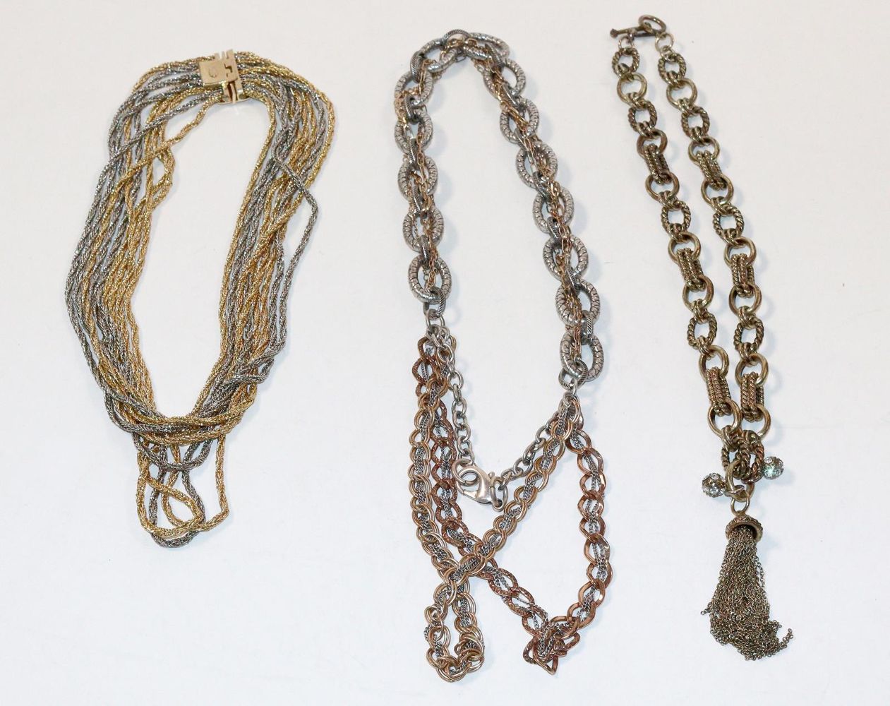 Große Abbildung Nr.3: 140-3130 Modeschmuck Ketten.: (Schmuck, Modeschmuck, 40er-50er Jahre)