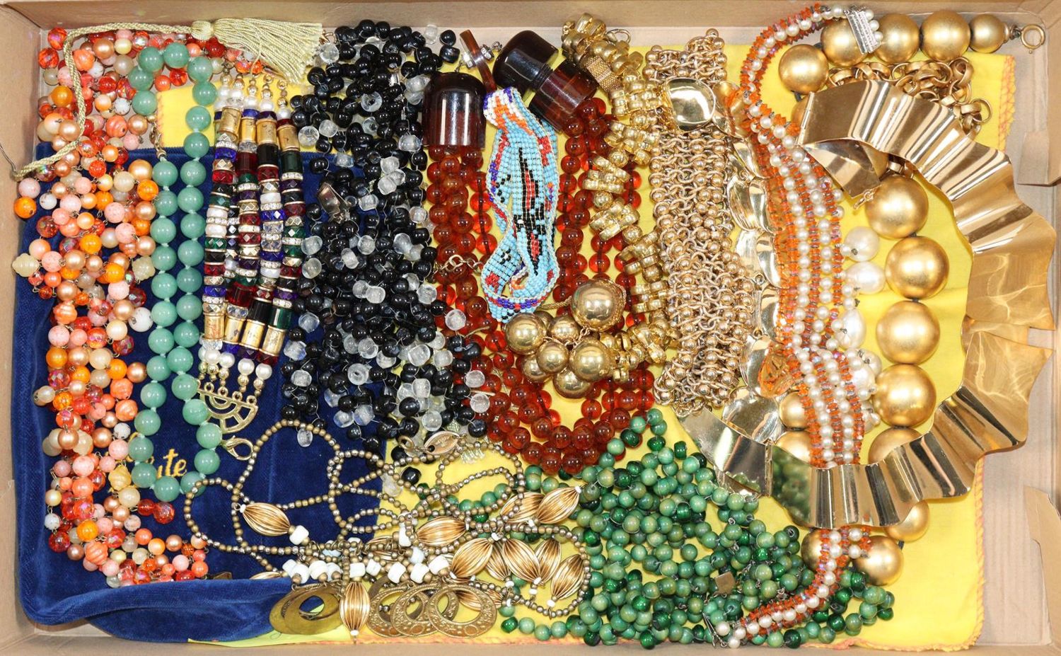 Große Abbildung Nr.5: 140-3130 Modeschmuck Ketten.: (Schmuck, Modeschmuck, 40er-50er Jahre)