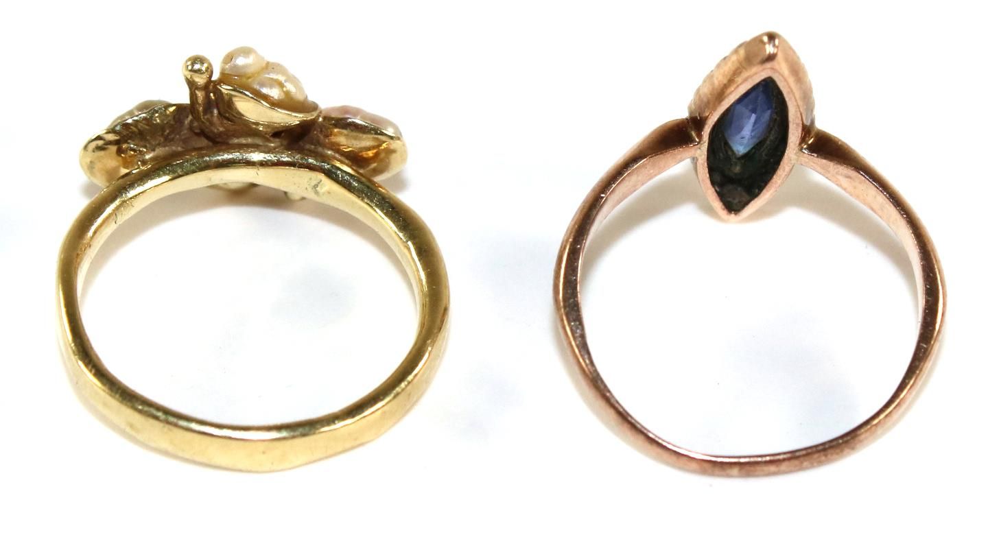 Große Abbildung Nr.3: 140-3151 Drei Damenringe: (Schmuck, Ringe)