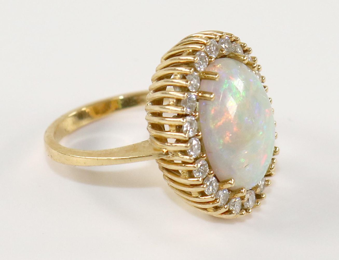 Große Abbildung Nr.2: 140-3159 Opalring mit 20: (Schmuck, Ringe)