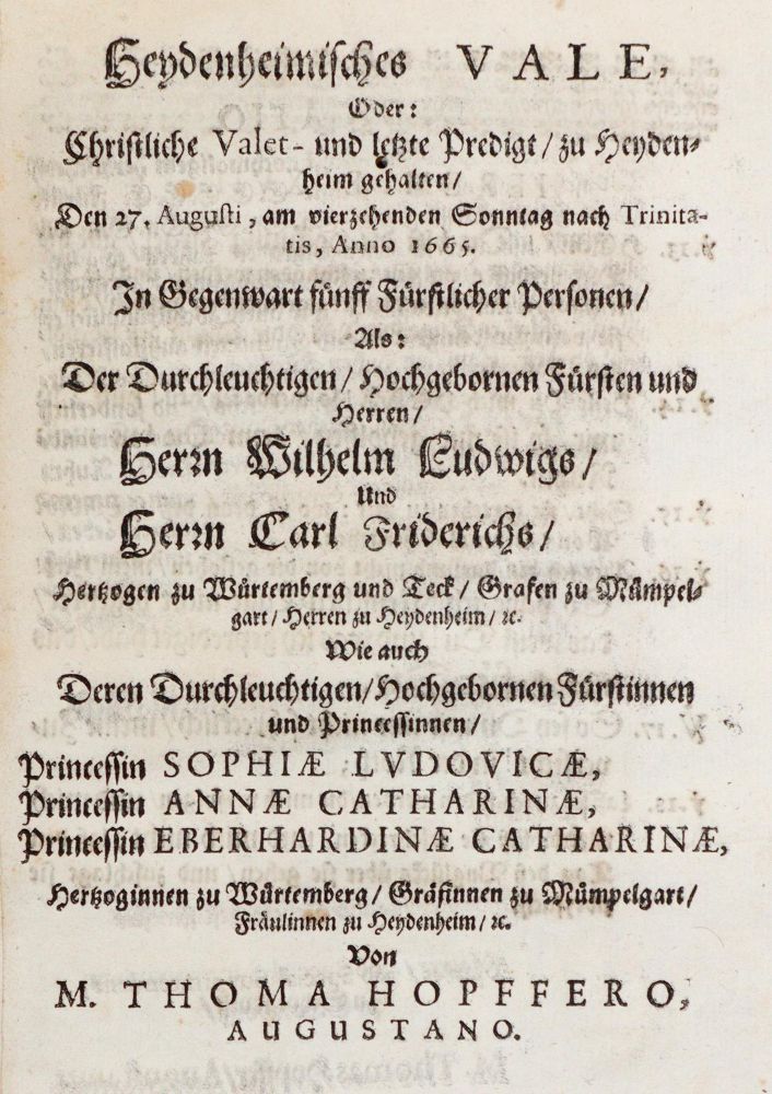 Große Abbildung Nr.1: 140-319 (Hopffer,T.).: (Alte Drucke, Handschriften und Theologie)