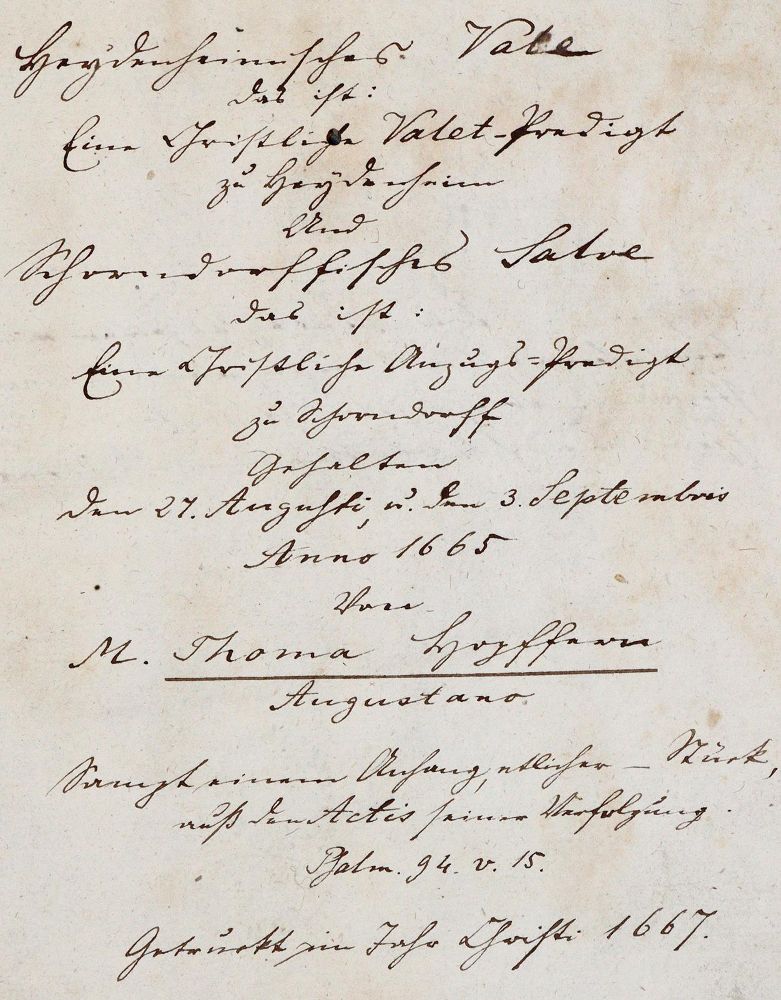 Große Abbildung Nr.2: 140-319 (Hopffer,T.).: (Alte Drucke, Handschriften und Theologie)