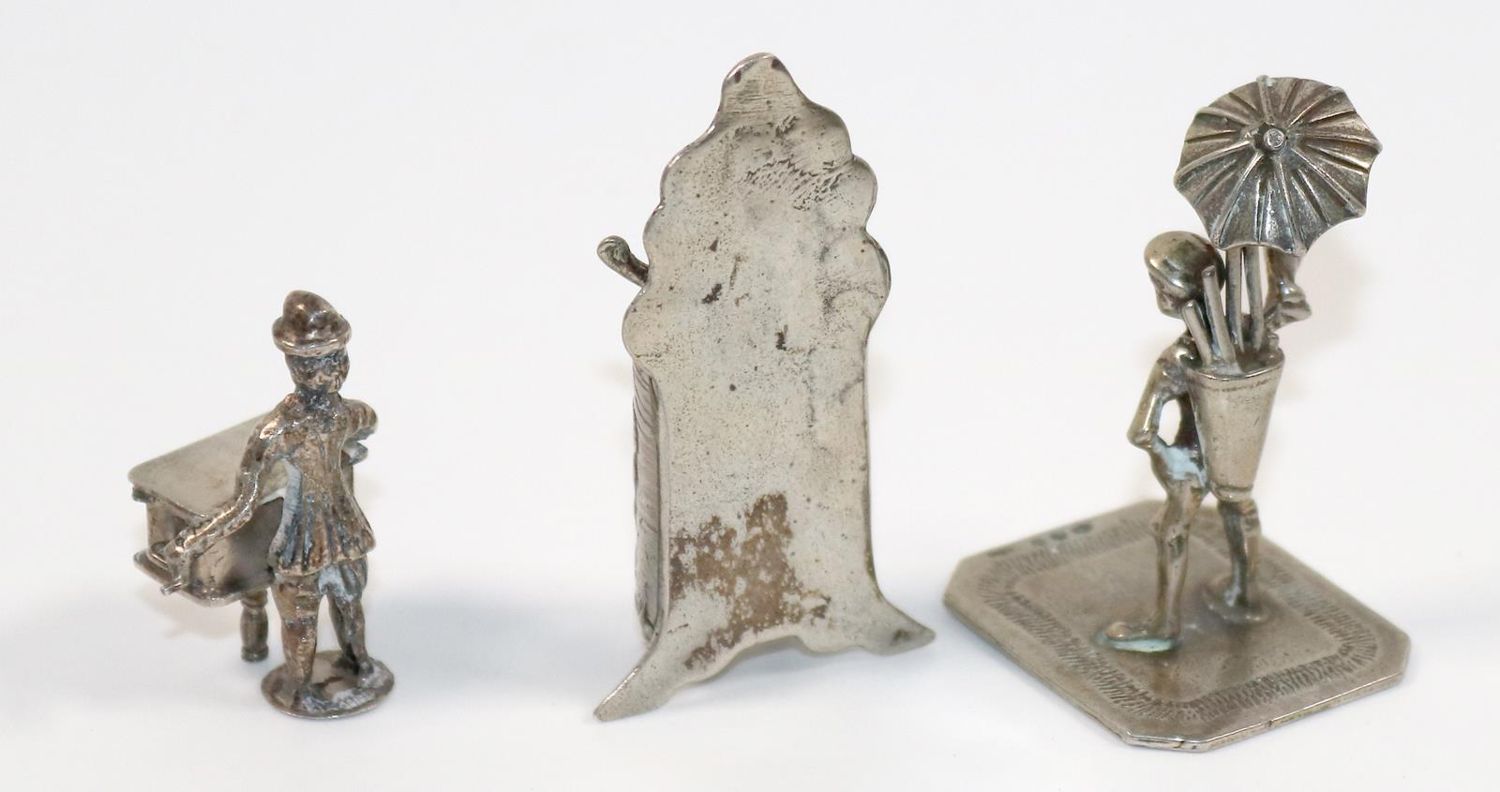 Große Abbildung Nr.2: 140-3204 Drehorgelspieler,: (Silber, Miniaturen)