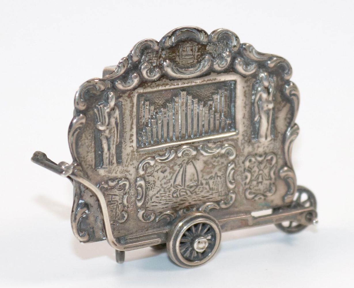 Große Abbildung Nr.1: 140-3206 Große Drehorgel,: (Silber, Miniaturen)