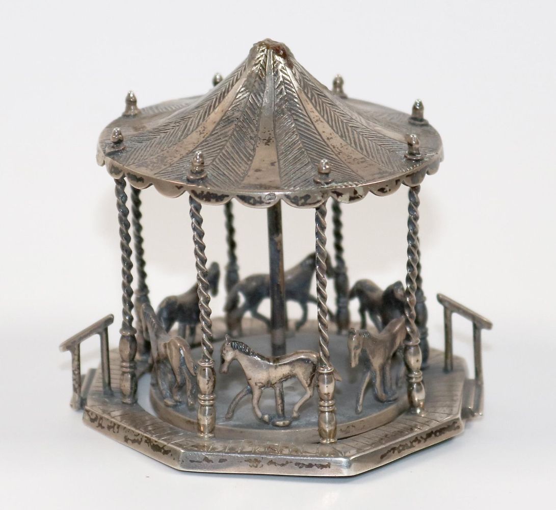 Große Abbildung Nr.1: 140-3209 Karussell,: (Silber, Miniaturen)