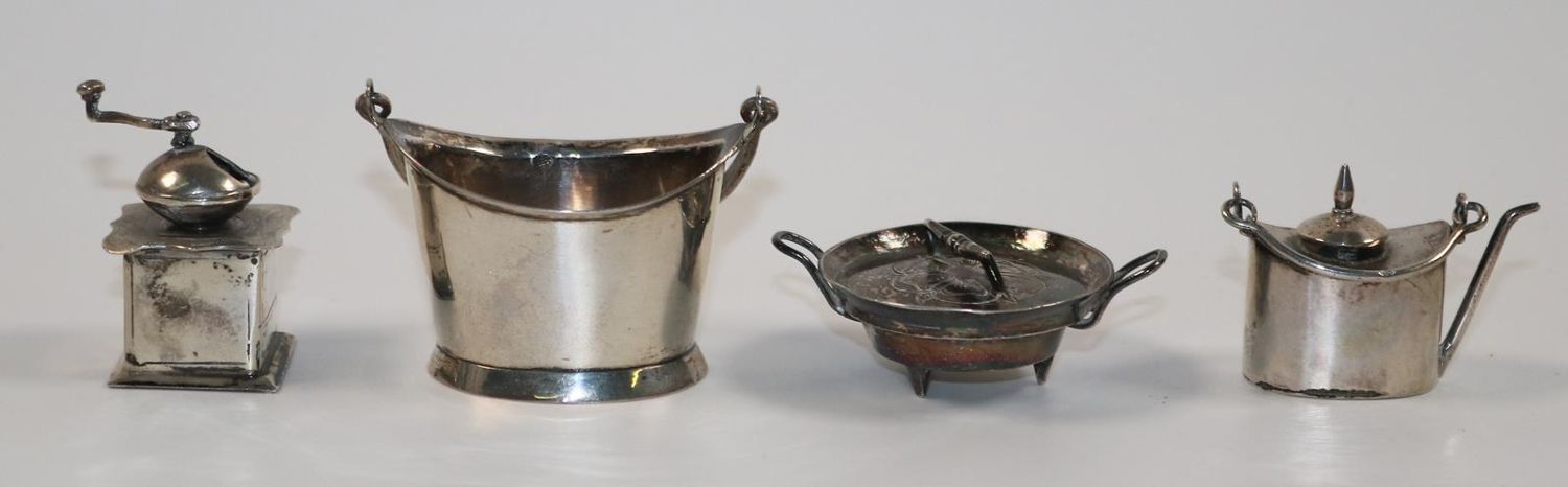Große Abbildung Nr.2: 140-3214 Küchenutensilien: (Silber, Miniaturen)