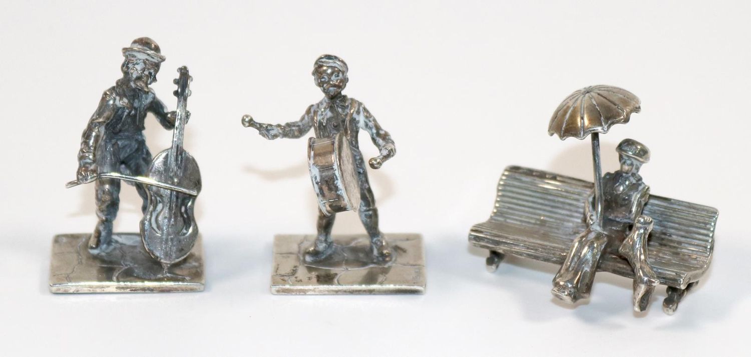 Große Abbildung Nr.1: 140-3216 Musiker u.: (Silber, Miniaturen)