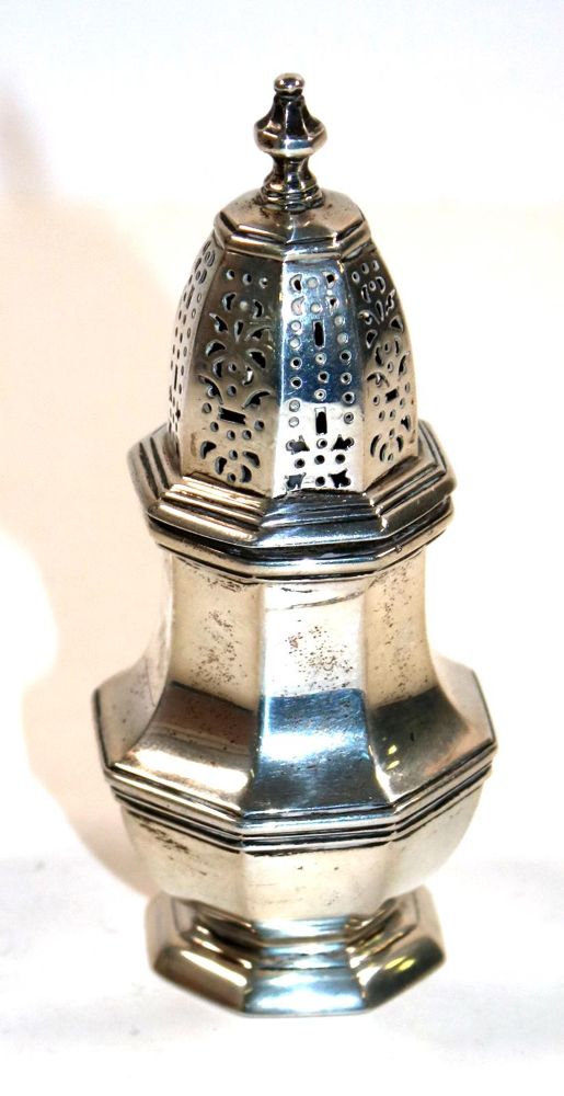 Große Abbildung Nr.1: 140-3247 Silberstreuer Sheffield: (Silber, Salieren)