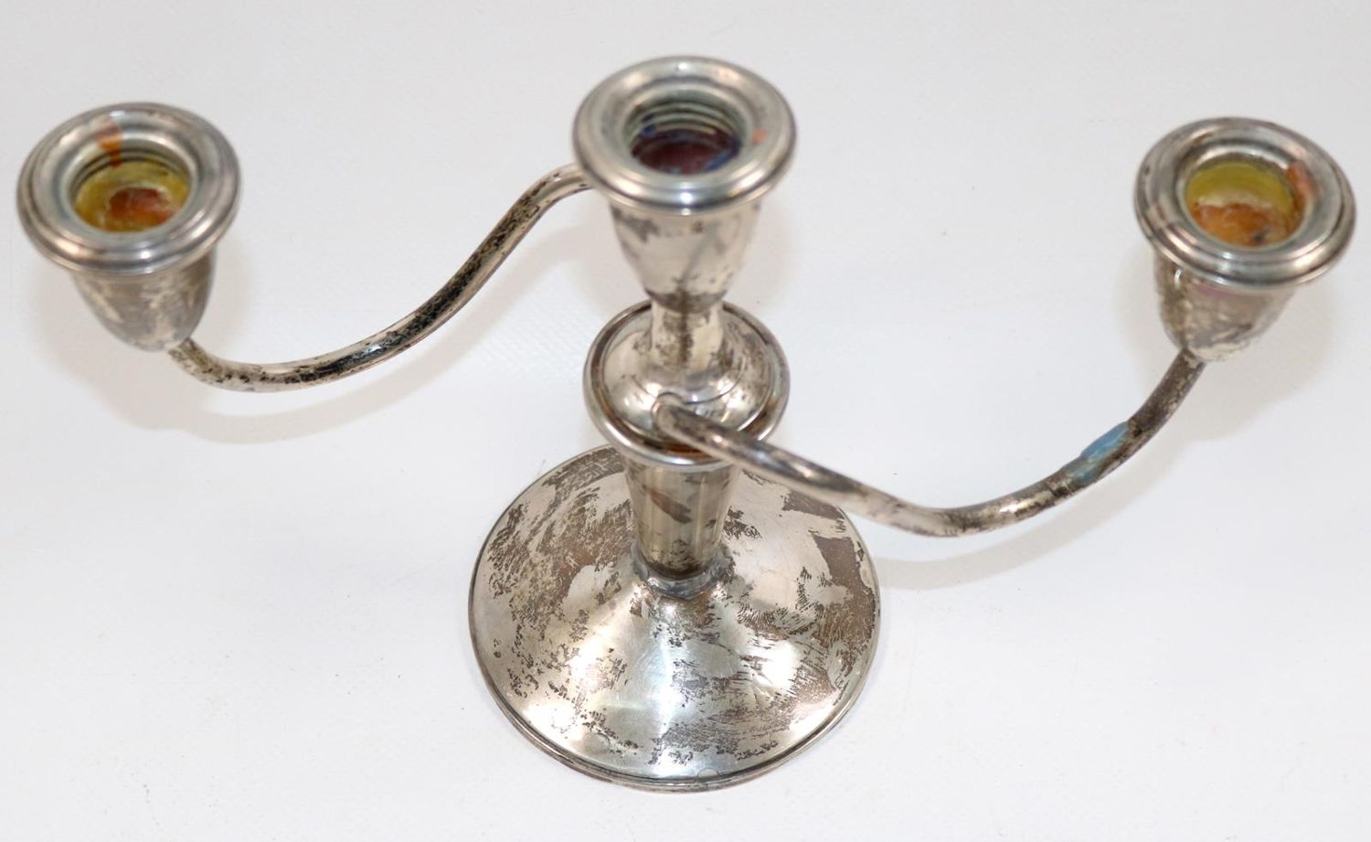 Große Abbildung Nr.2: 140-3251 Silber Kerzenleuchter: (Silber, Tischdekoration)
