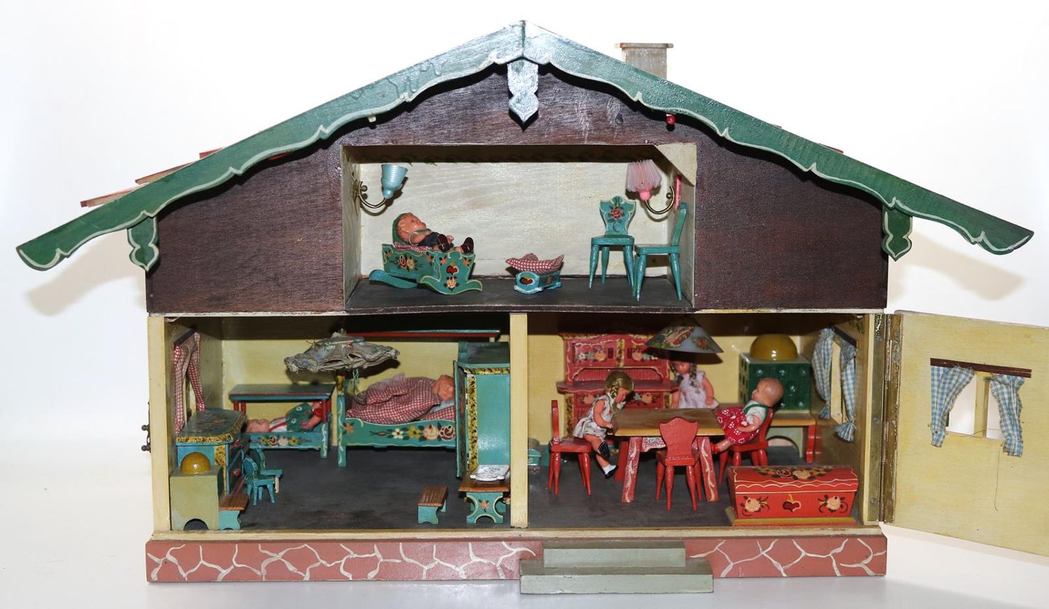 Große Abbildung Nr.2: 140-3300 Puppenhaus Dora Kuhn: (Spielzeug)