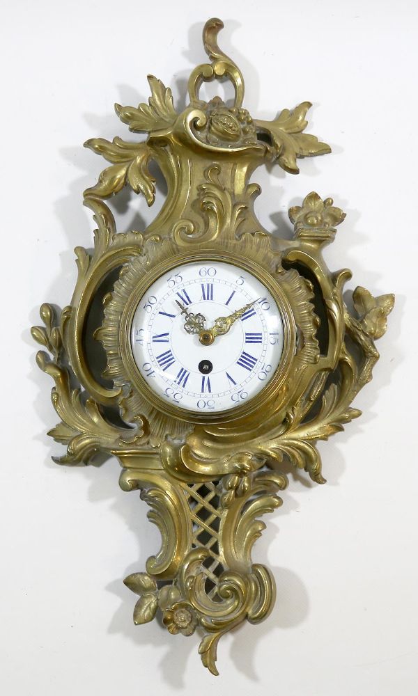 Große Abbildung Nr.1: 140-3325 Kartelluhr um 1900: (Uhren, Wanduhren)