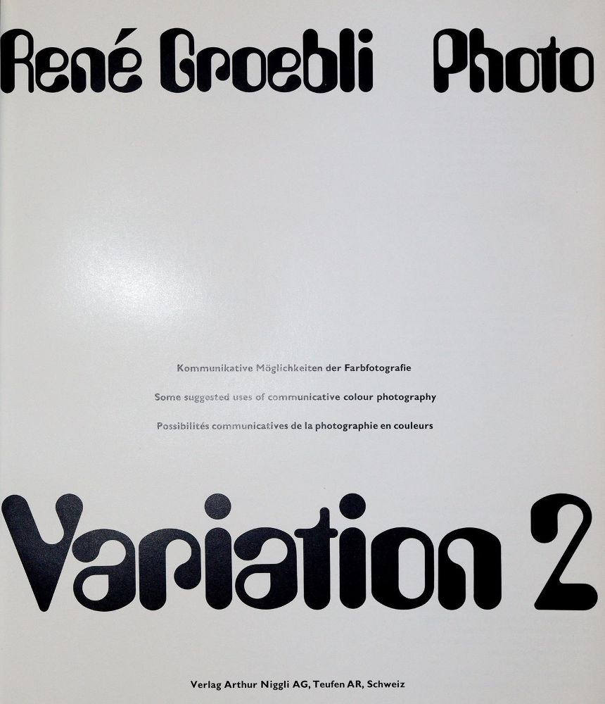 Große Abbildung Nr.2: 140-3347 Groebli,R.: (Photographie)