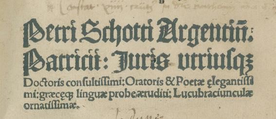 Große Abbildung Nr.1: 140-335 Schott,P.: (Inkunabeln)