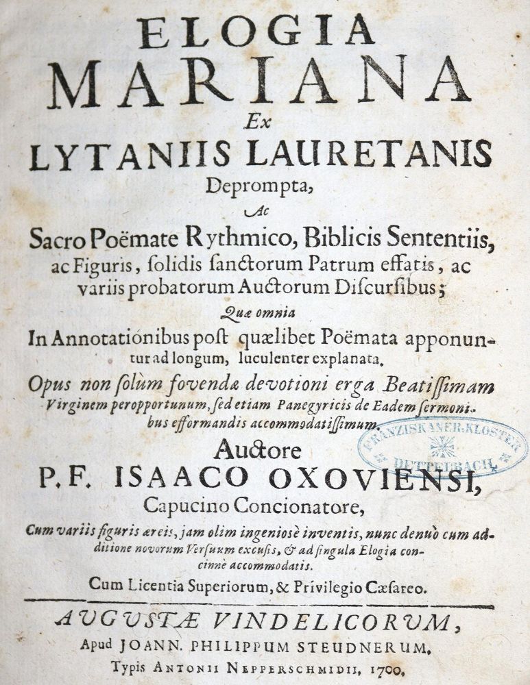Große Abbildung Nr.1: 140-337 Isaac v. Ochsenfurt.: (Alte Drucke, Handschriften und Theologie)