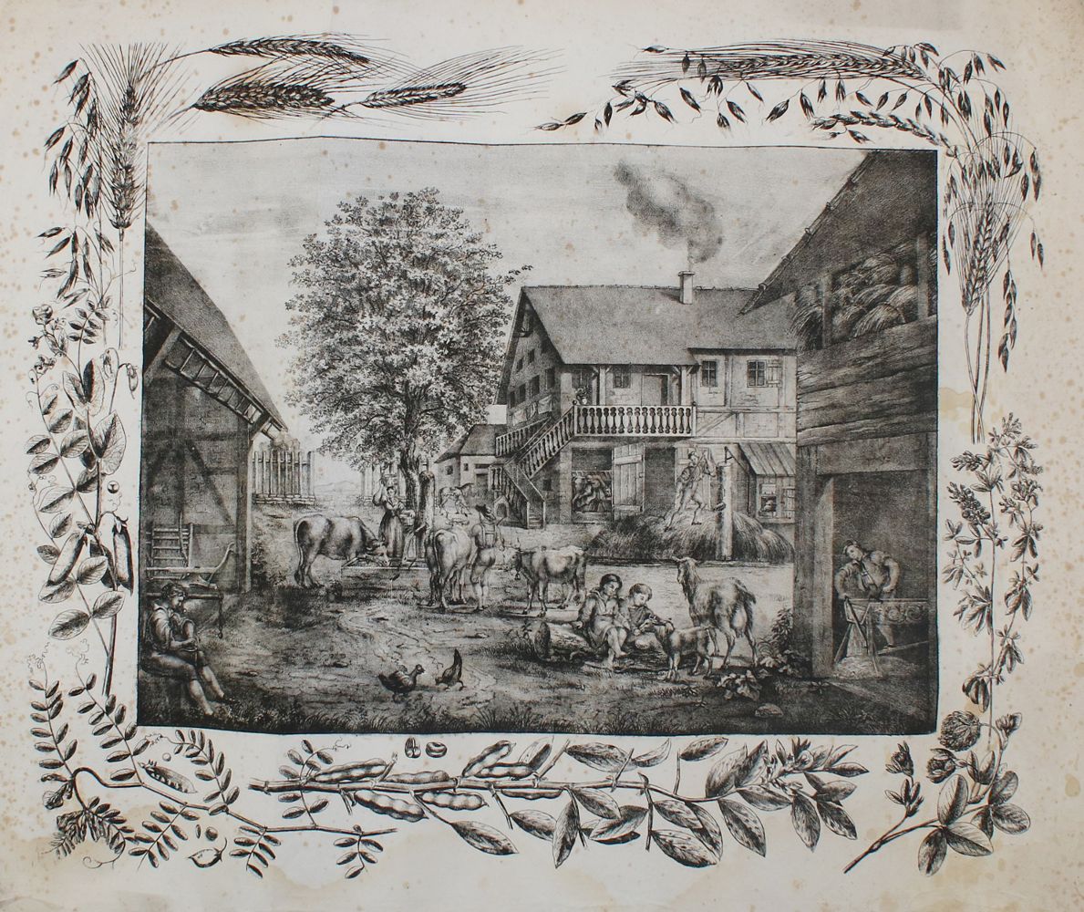 Große Abbildung Nr.2: 140-3372 Bauernhof.: (Varia, Anschauungsbilder)