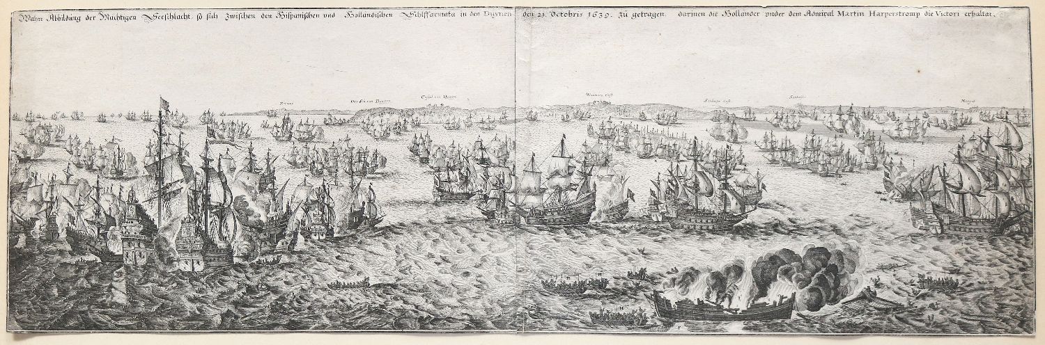 Große Abbildung Nr.1: 140-3477 Seeschlacht bei Dover.: (Varia, Seewesen)