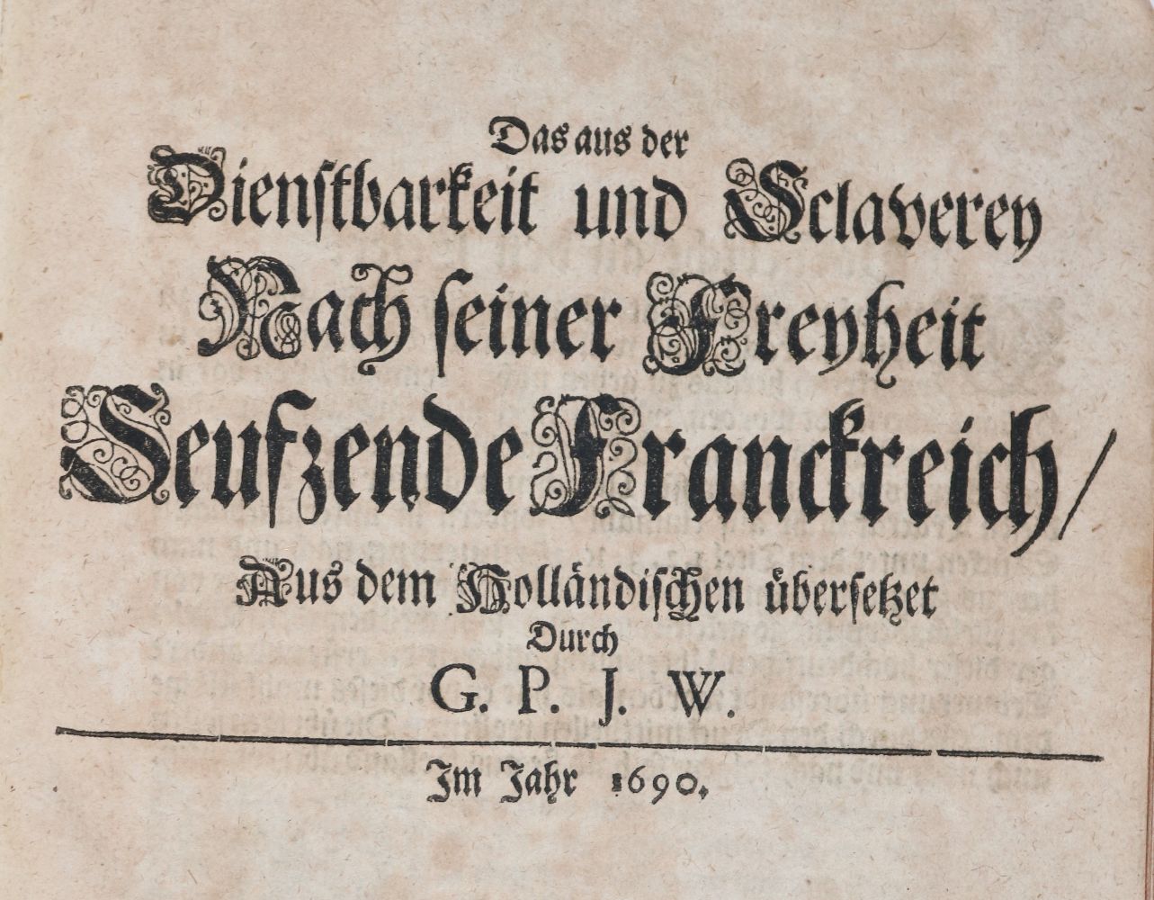 Große Abbildung Nr.1: 140-350 (Jurieu,P.).: (Alte Drucke, Handschriften und Theologie)